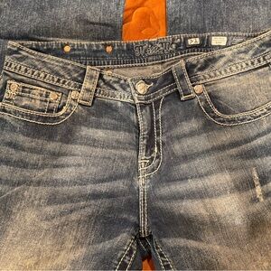 Miss Me Women's Faded Blue Boot Cut Jeans